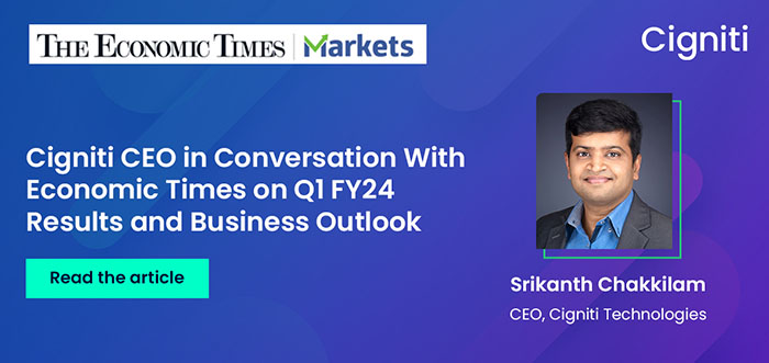 ETMarkets Management Talk | Margins may improve from Q3: Cigniti Tech CEO Srikanth Chakkilam 